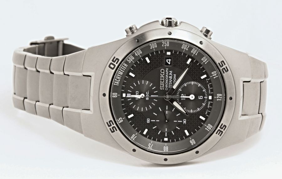 Seiko snd419p1 titanium chronograph best sale